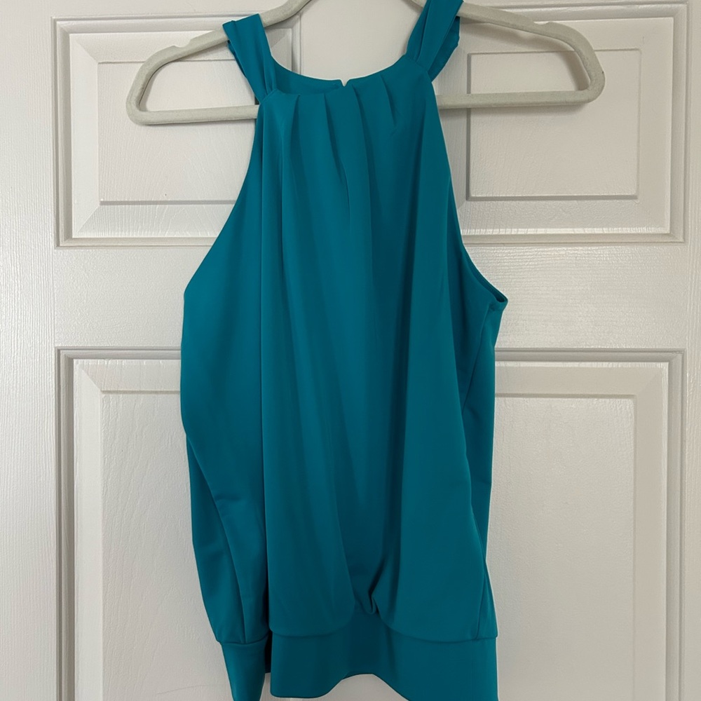 INC International Concepts Teal Sleeveless Tank Top